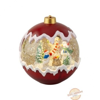 Palla di Natale ad acqua e led