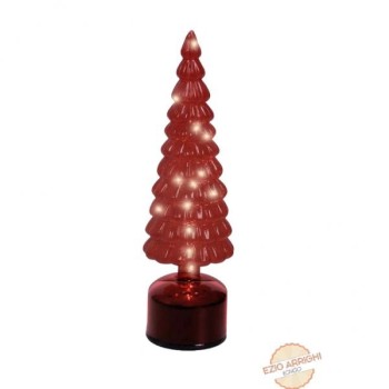 Albero vetro rosso rotante...