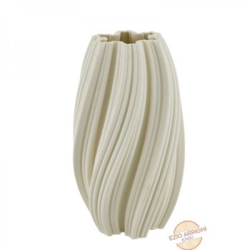 Vaso Spirale bianco H34cm